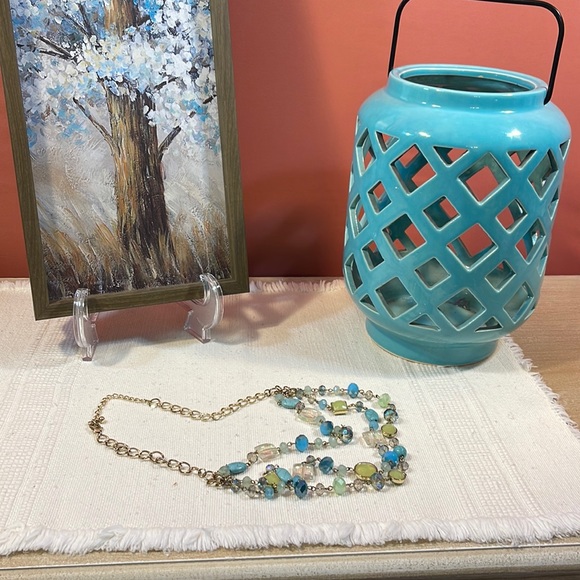 Jewelry Vintage Cut Glass Stone Necklace Poshmark